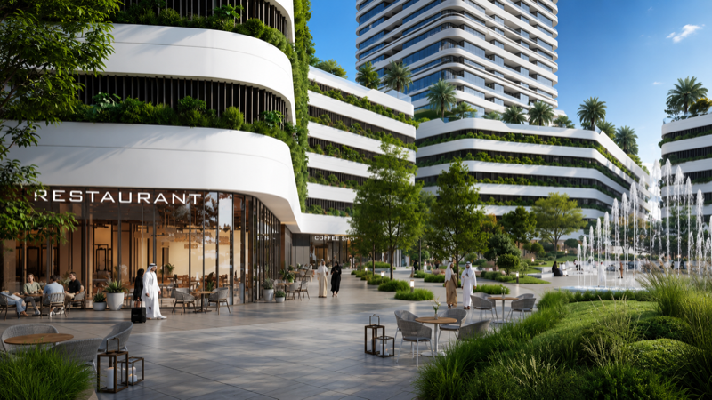 Linar by Alef (Alef Beachfront) six towers on the Al Mamzar waterfront, Sharjah